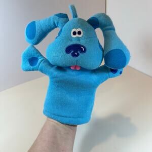 RARE Vintage Blue's Clues Plush Hand Puppet Toy 1990